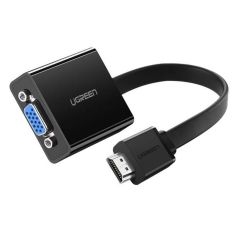Ugreen HDMI To VGA 40248 อุปกรณ์แปลงสัญญาณ HDMI To VGA+Micro USB