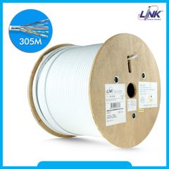 Link US-9136 | สายแลนด์ CAT6 UTP Cable รองรับความเร็วสูงระดับ Gigabit Ethernet (305m/Box)