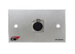 CM CM-W5101XF   แผ่นติด XLR ตัวเมีย 1 ช่อง  Audio Inlet / Outlet Plate Microphone with XLR Female , 1 Port
Inlet - Outlet Plath with Connector 