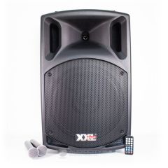  XXL Power SL-15V-BT | ตู้ลำโพงอเนกประสงค์ 15 นิ้ว แบบเคลื่อนที่ พร้อมไมค์ลอย PA Speaker System 450/900W RMS 15" อัดเสียงได้  MP3 เอ็กโค่, Mic/Line in ลำโพงพกพา Bluetooth