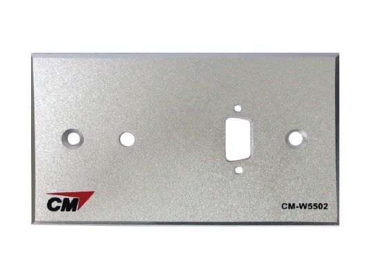 CM CM-W5502 Inlet / Outlet Plate with VGAx1 , Jack3.5mm2x1 ( แผ่นเปล่าสำหรับ VGA 1 ช่อง , Jack 3.5 mm2 1 ช่อง )
