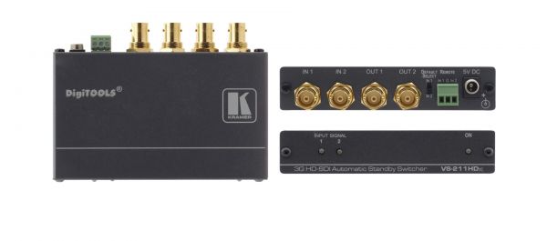KRAMER VS-211HDXL | เครื่องขยายสัญญาณภาพ 2x1:2 SDI Auto Switcher