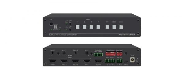 KRAMER VS-411UHD | เครื่องสลับสัญญาณแบบอัตโนมัติ HDMI 4x1 4K60 4:2:0 HDMI Auto Switcher with Audio