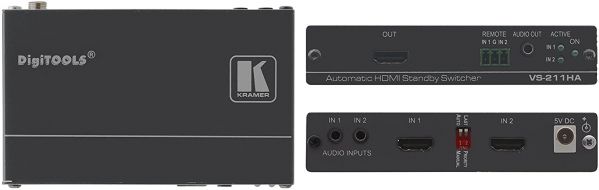 KRAMER VS-211HA 2x1 HDMI Auto Switcher with Audio