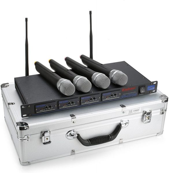 Enbao EU-4700 |  ไมโครโฟนไร้สาย 4 ช่อง UHF 4 x Handheld Transmitter