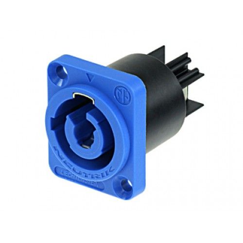 Neutrik NAC3MPA-1 PowerCon In - Line Chassis Mount , 20Amp Blue Color