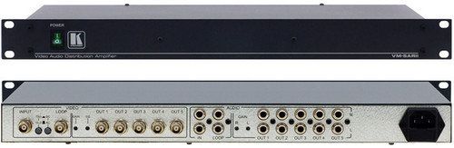 KRAMER VM-5ARII  เครื่องแยกสัญญาณภาพ 1:5 Composite Video & Stereo Audio Distribution Amplifier
