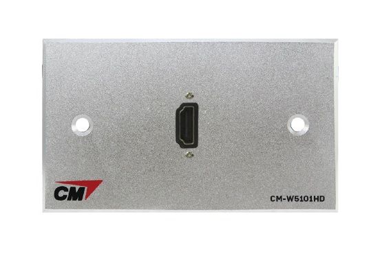 CM CM-W5101HDRA Audio Video Inlet / outlet Plate with HDMI Right Angle , 1 Port  แผ่นติด HDMI แบบงอ 1 ช่อง 