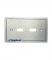 Amphenol AMW-HDMI-002P Audio / Video Outlet Panel for HDMI 2 Port, without Connectors แผ่นเพลทอลูมิเนียม HDMI 2 Port