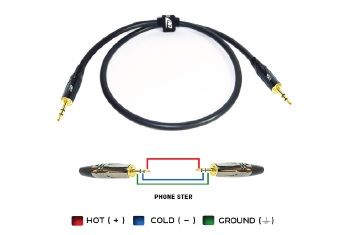 CM CMMPX-1 Microphone Cable with 3.5mm2 Stereo to 3.5mm2 Stereo สายสัญญาณ 3.5mm2 Stereo to 3.5mm2 Stereo 1 เมตร
