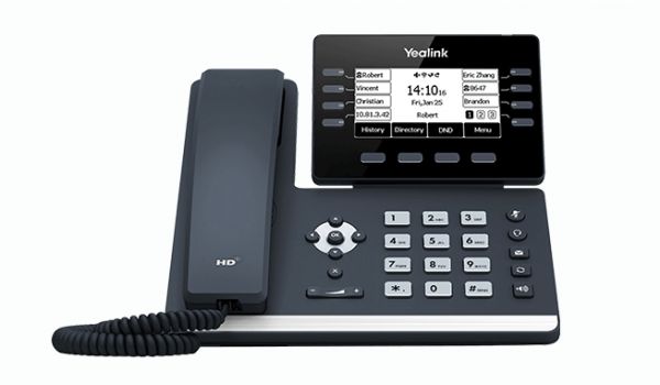 YEALINK SIP-T53W  โทรศัพท์พร้อมจอ LCD แบบกราฟิกขนาด 3.7 นิ้ว มี บลูทูธ 4.2 และWi-Fi 2.4G5G