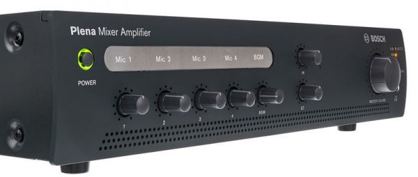 BOSCH PLE-1ME120-EU | เครื่องขยายเสียง 120W Mixing Ampfifier, 4 Microphone